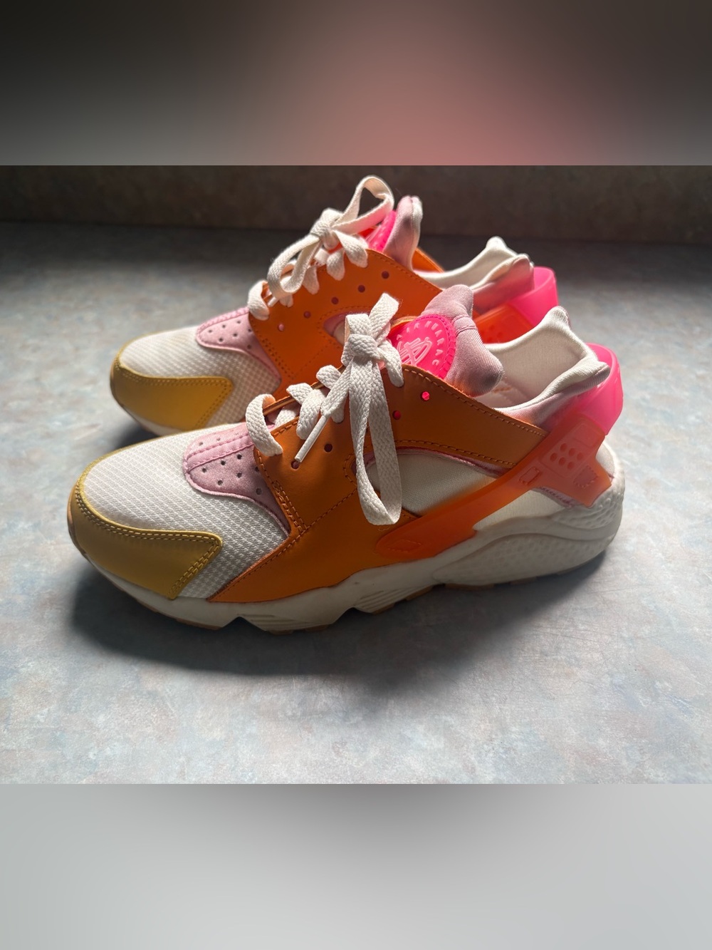 Nike Women’s size 7.5, Pink, Orange & Yellow Colorblock Sneakers